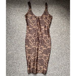 American Apparel Lace Print Nylon Dress - Size S